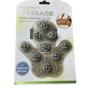 Invigorate by Meridian Point • Massage Body Glove with 9 point Rollers